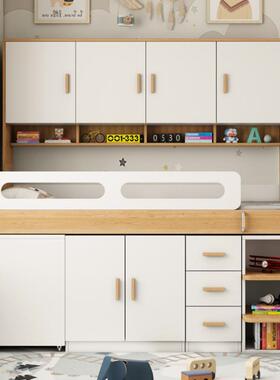 儿童床书半高床桌衣柜能一体多功组合床套卧室ZG-66947小户型省装