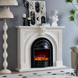 实家用木玄关柜厂家 饰柜仿真火焰取暖炉芯美式 1.3米法炉式 壁ASK装