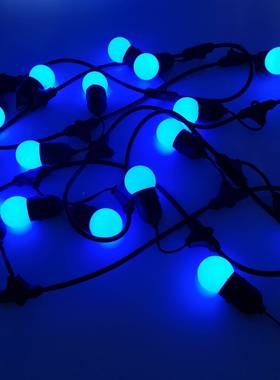 圣FSDC-5米诞节装饰照明E27外水灯串铜LED户照明线E26防灯头扁灯