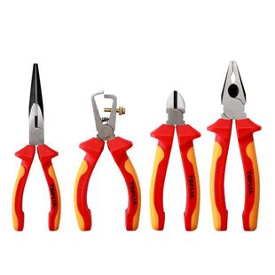VE00PCR0钳2绝缘钳子套装 高压电工尖嘴钳斜90嘴老虎钳工具