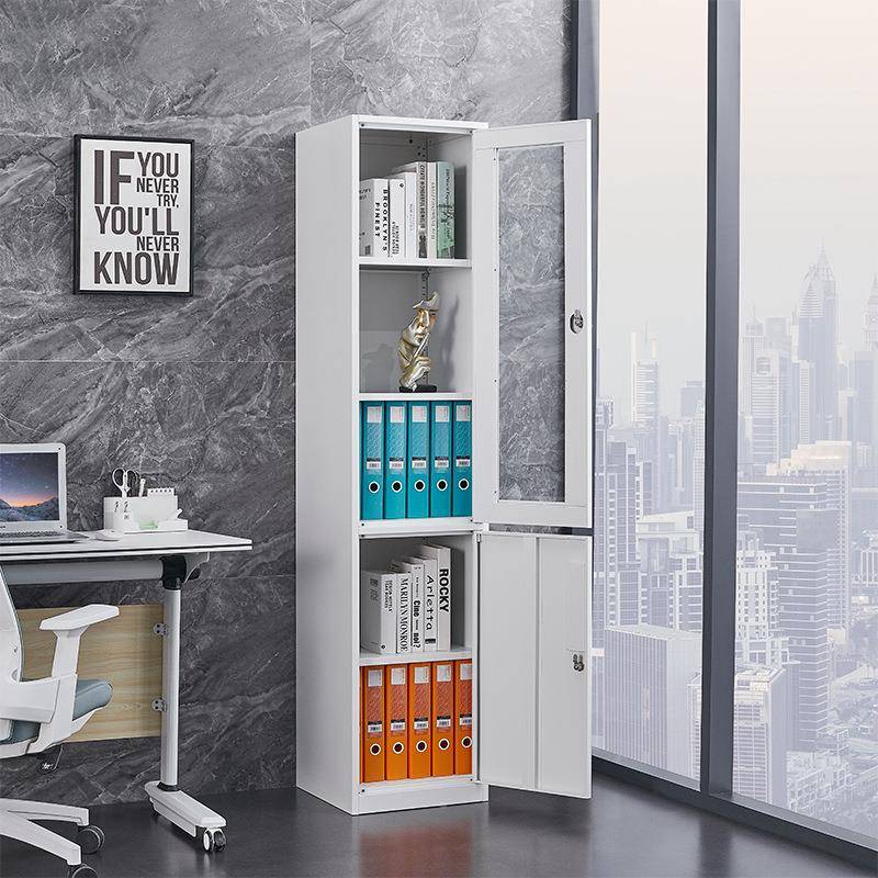 门文PLX-DM00件柜锁办公室资纳料柜家用夹缝铁皮柜钢制单收柜带多