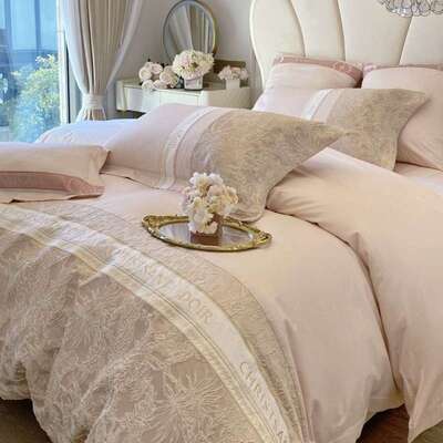 式法轻奢浮刺绣四件套被季SIJ套床单床笠款感四款床上用品
