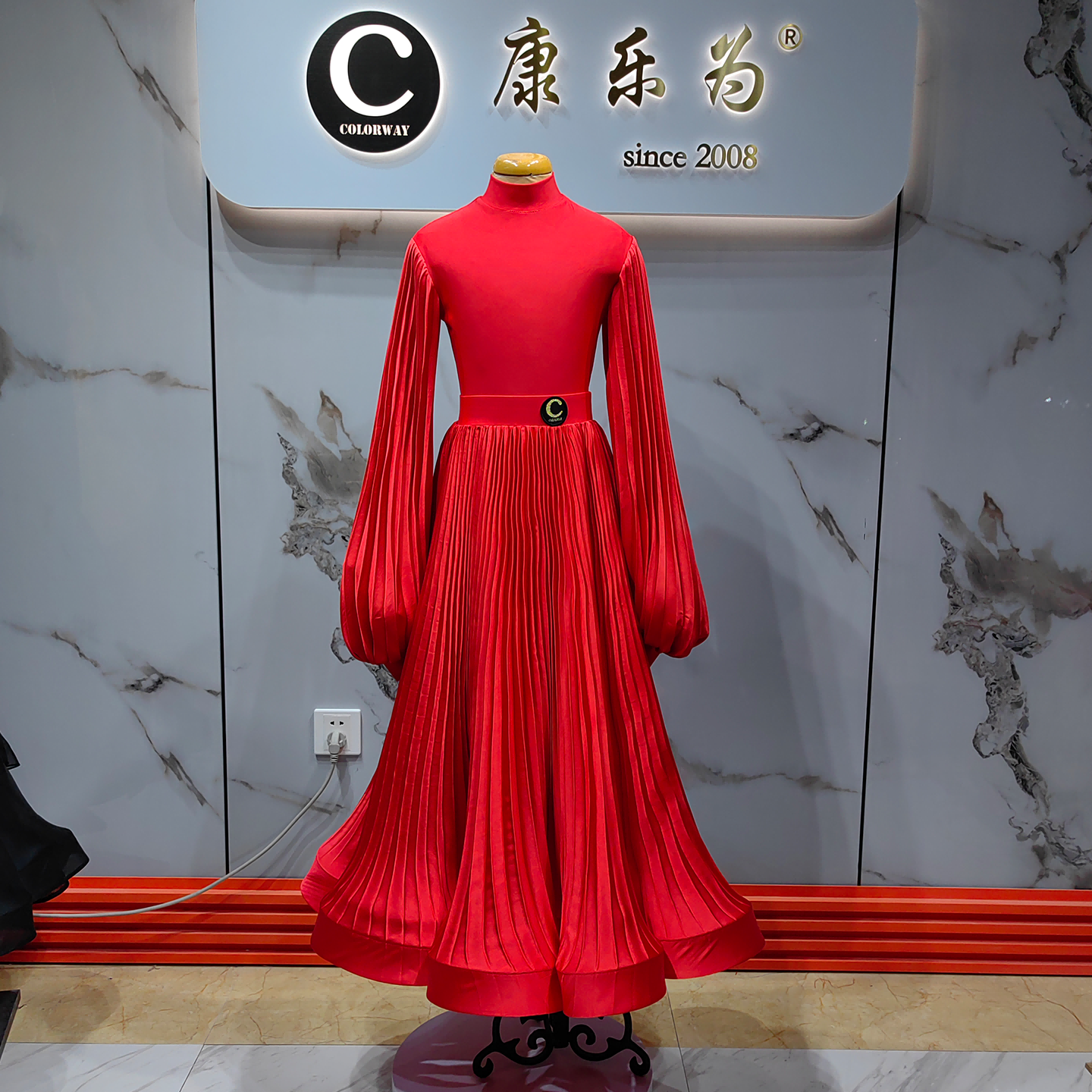 Colorway摩登舞女童比赛百褶裙