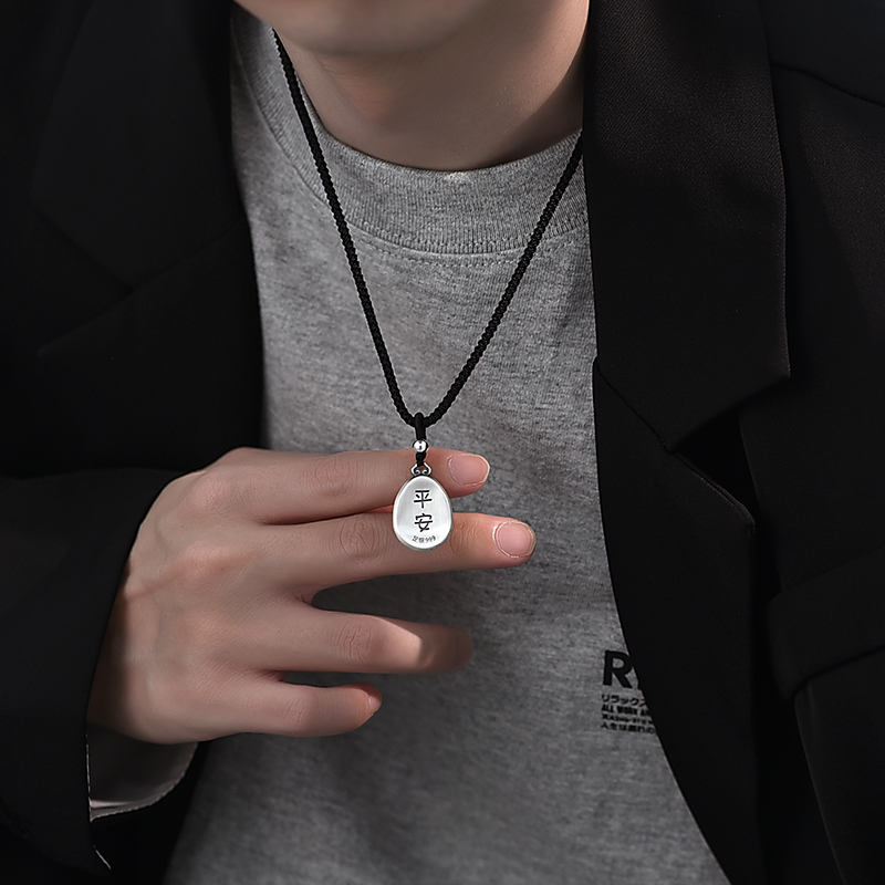 十二生肖999纯银吊坠男女士款复古风高级感男生夏天项链配饰挂件