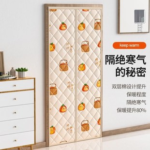 防风棉门帘子加厚家用防w寒保暖挡风空调磁吸隔断挂帘保温隔 冬季