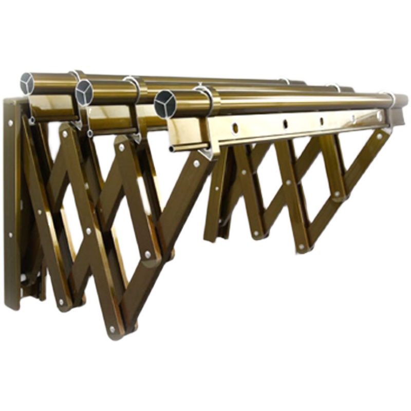 户外阳台伸缩晾衣架户外折叠晾衣杆家用推拉式窗外室外晒衣架加厚