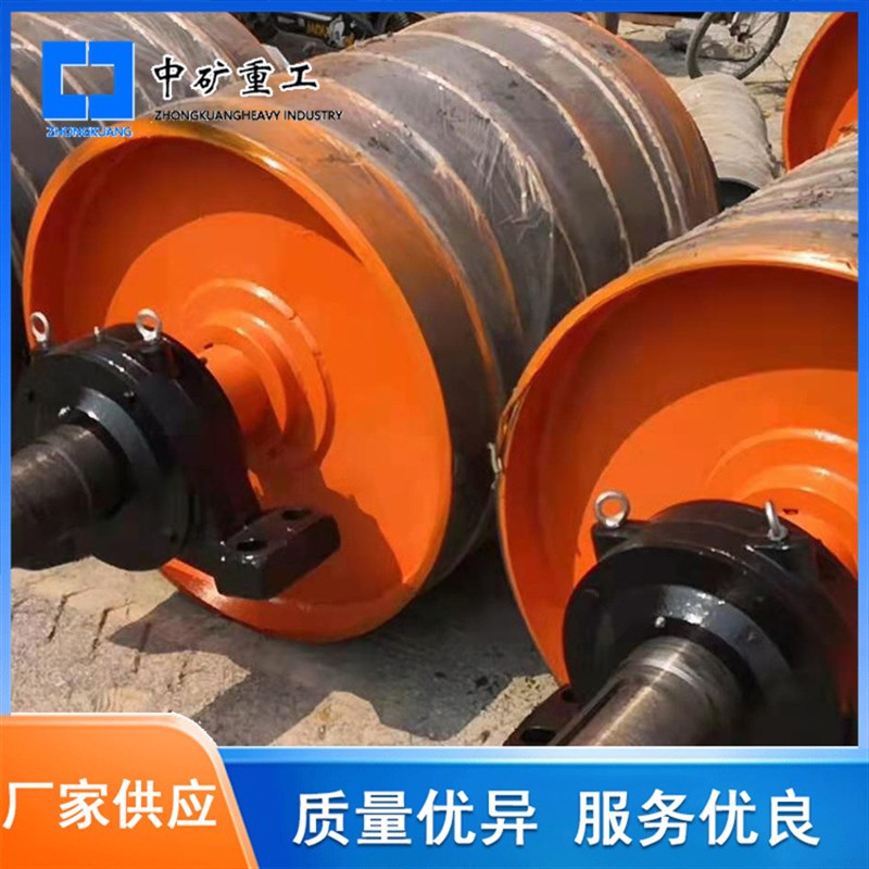 电动滚筒 油冷式电动滚筒输送带用G包胶滚筒外置式 电动滚筒