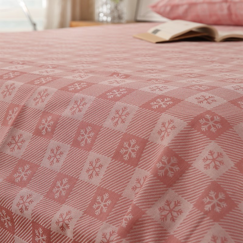 透气亲肤100全棉提花老粗布加厚床单单人双人三件套纯棉被单套件