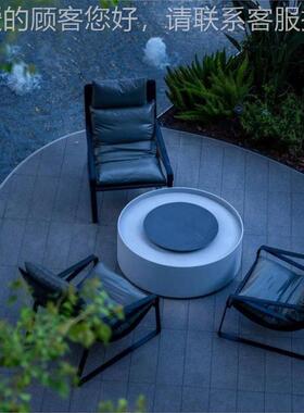 户沙茶几意极简防水晒外设计师懒人北欧工业风769式不锈钢休闲躺