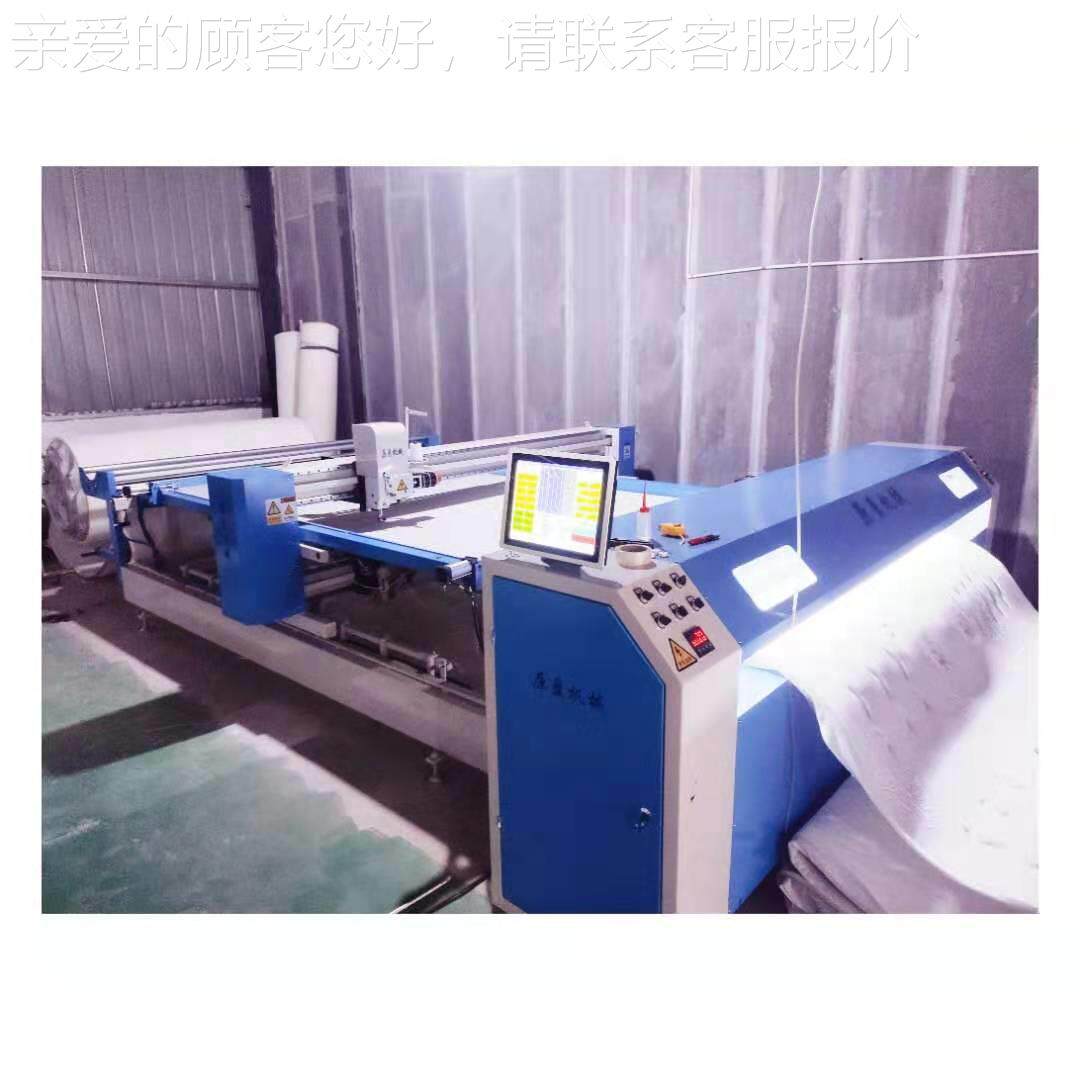 供应电脑单针绗缝机价格 全自动工厂用床垫面料裥花机 独立大图案