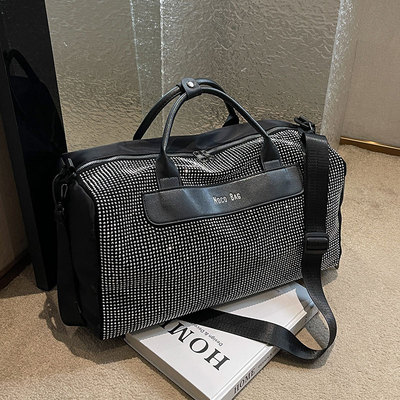 女士外出旅行包女大容量时尚轻便短期出差旅游行李袋牛津布手提包