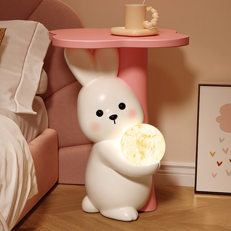 小兔边几乔迁新居礼物客厅落地摆件托盘茶几床头柜卧室家居装饰品