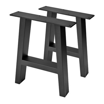 桌腿支架金属铁艺办公承重支架岩板桌架子电脑桌腿实木大板餐桌腿