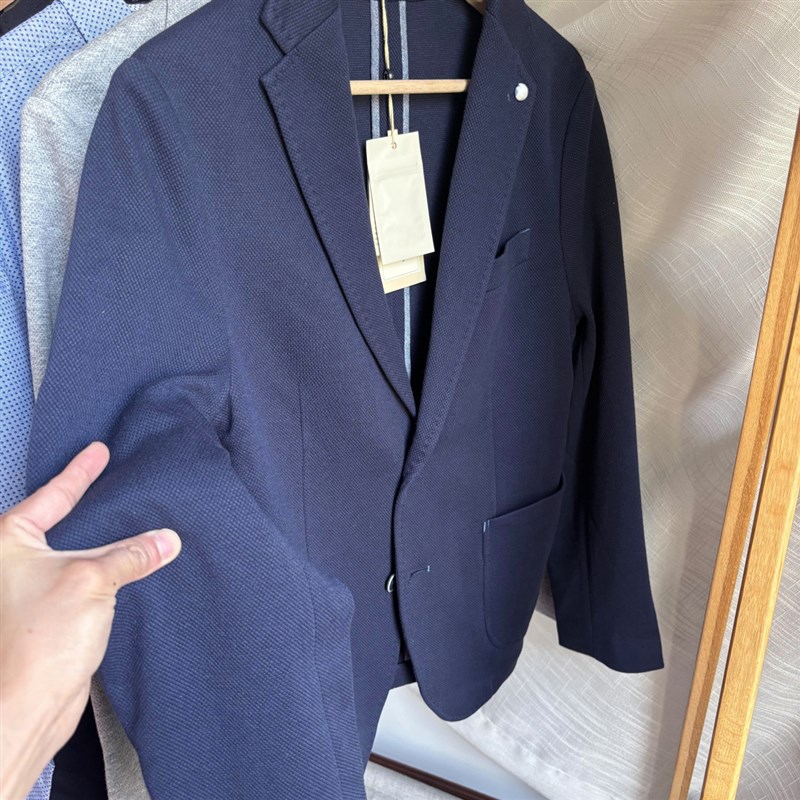 高品质系列!大连产!春季简洁百搭针织休闲男式小西服西装外套