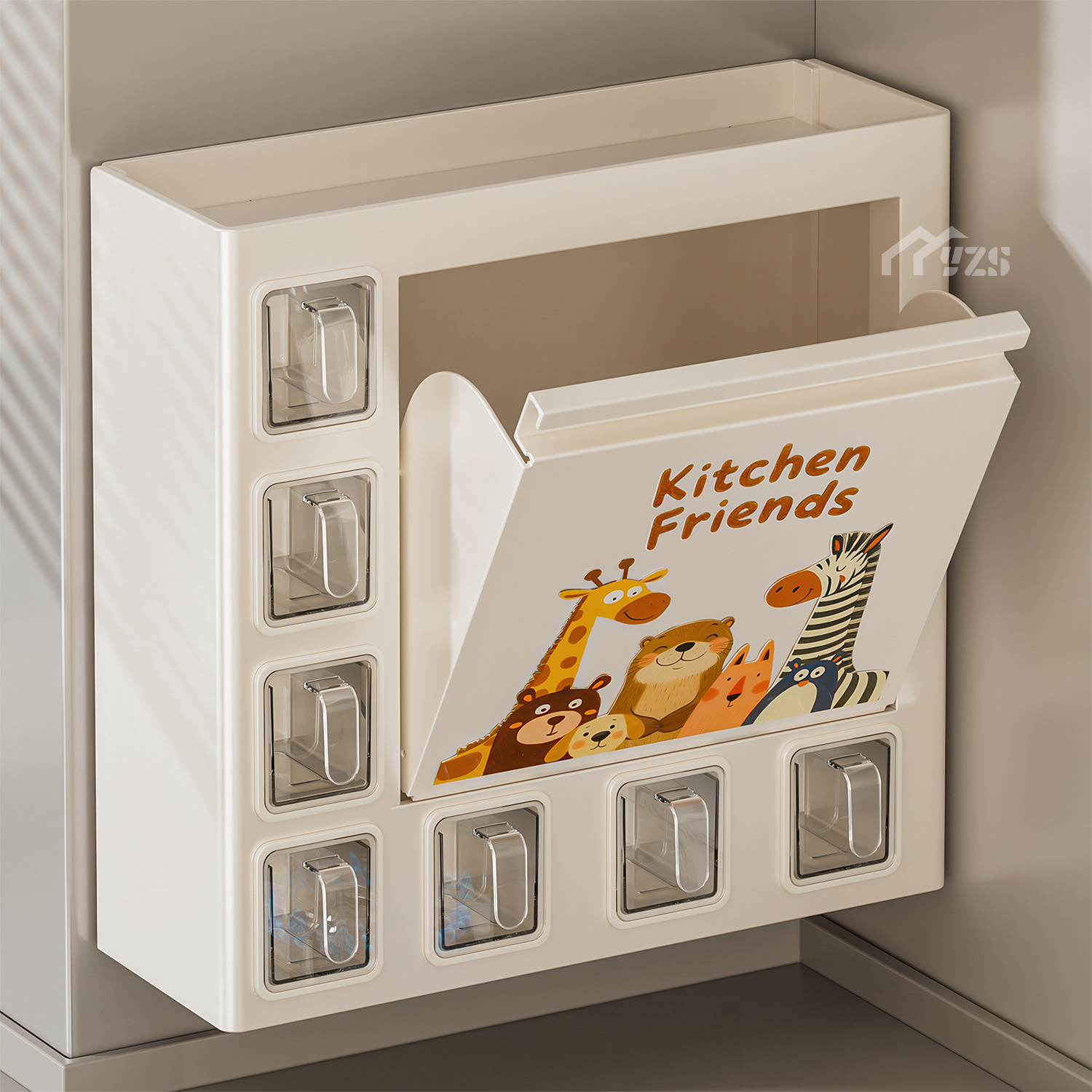 厨房调料置物架翻斗式多功能置物