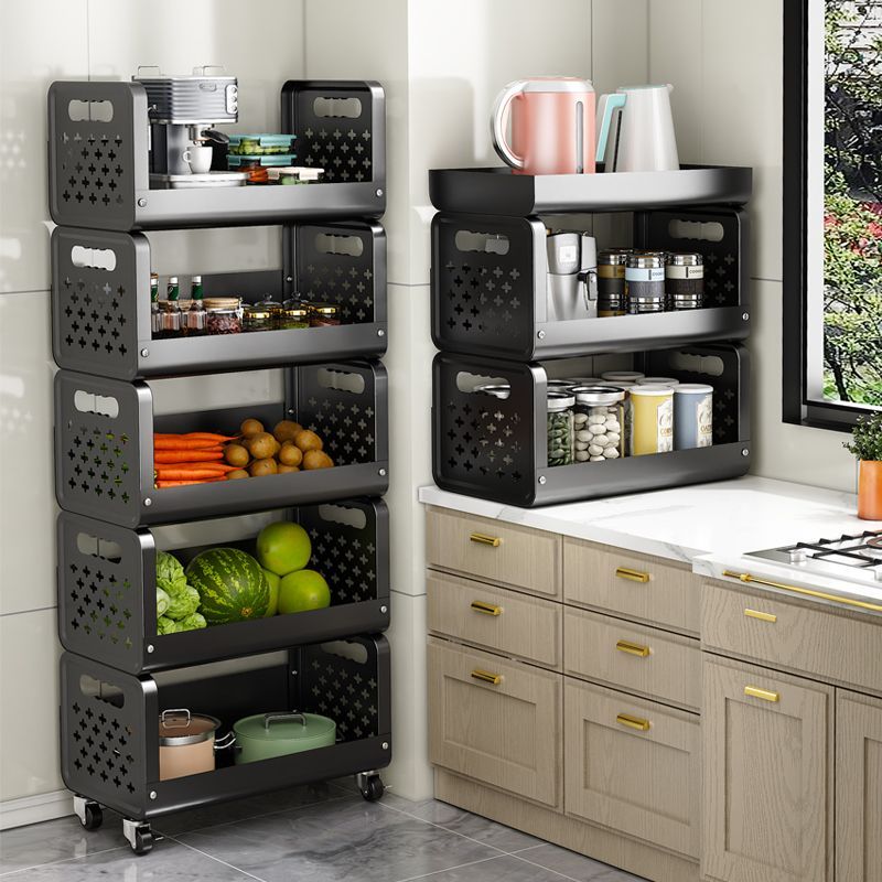 厨房置物收纳架落地多层放蔬菜