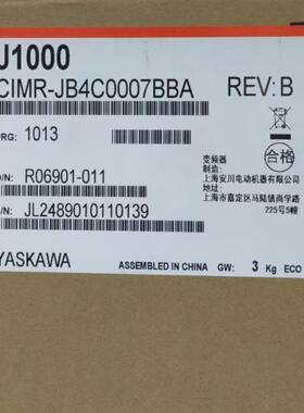 YASKAWA/安川 CIMR-JB4C0007BBA 变频器伺服驱动器 现货议价