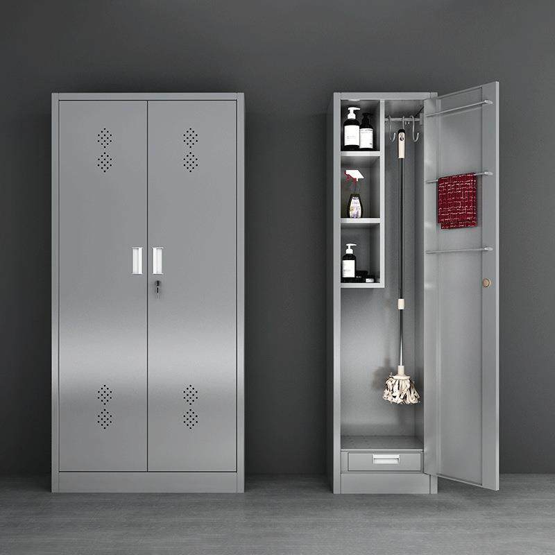 不锈钢卫生扫把柜保洁工具柜清洁柜教室拖把柜扫帚收纳柜移动收纳,商业/办公家具,办公储物柜,淘宝优惠券,粉丝福利购,淘宝优惠卷