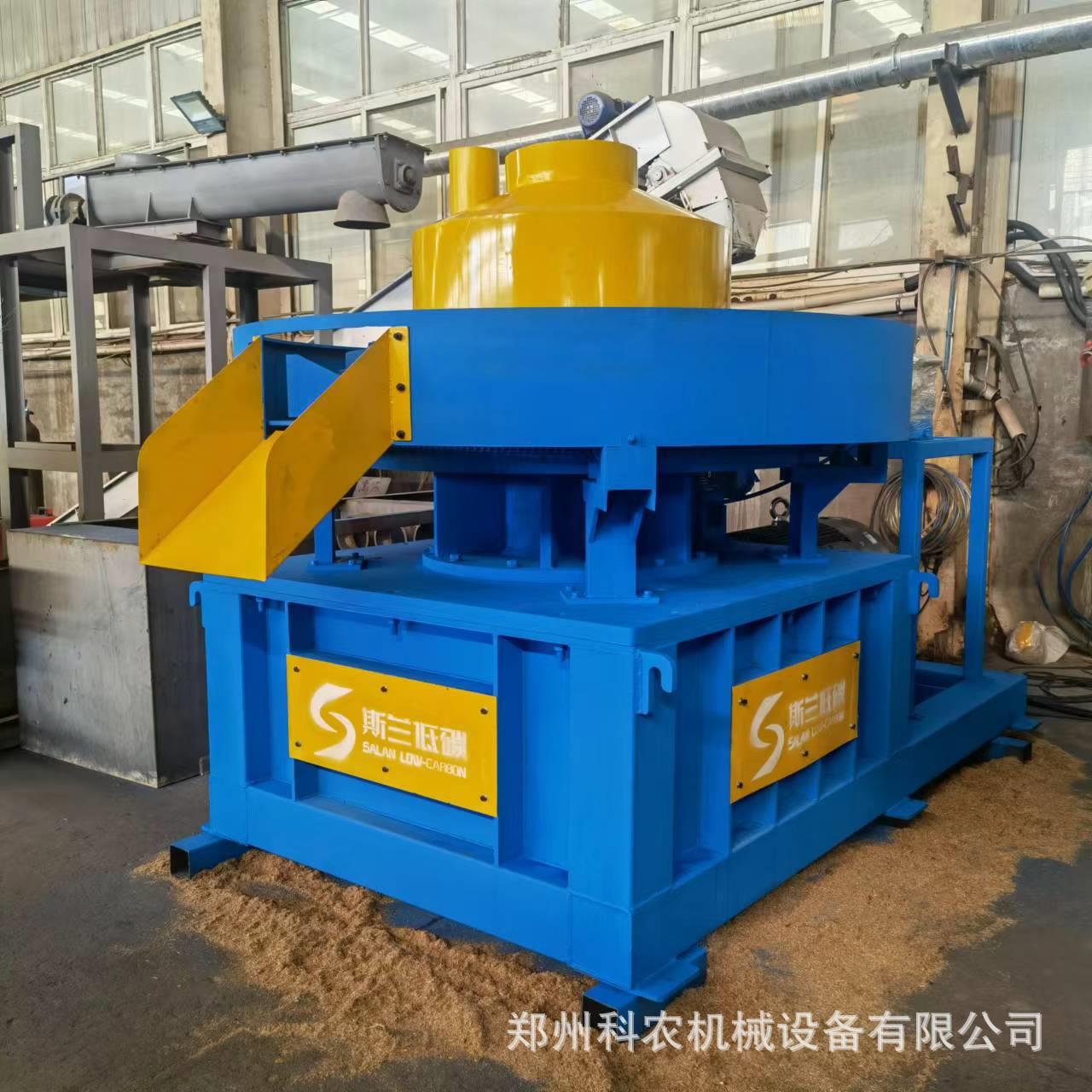 厂家72生物孔生活块垃圾农作秸KN600秆压机 活垃圾固废压块机全套