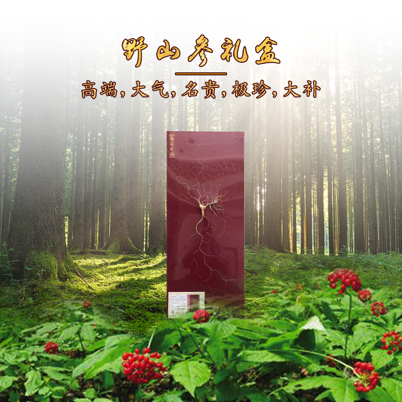 野润国检特等野山参延吉国检中心鉴定长白山人参礼盒自用送礼收藏