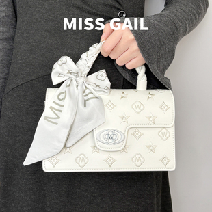 MissGail通勤包包女斜挎包简约百搭大气手提包小拎包高级感小方包