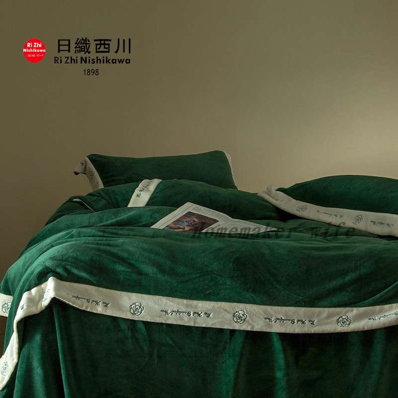 Homemaker wife｜A类婴儿绒四件套牛奶绒被套床单珊瑚绒加厚冬季