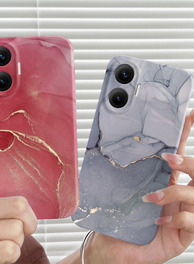 灰色大理石适用红米Turbo4pro手机壳新款红米Turbo4pro菲林硬壳镜头全包保护套红米Turbo4pro男女生简约时尚