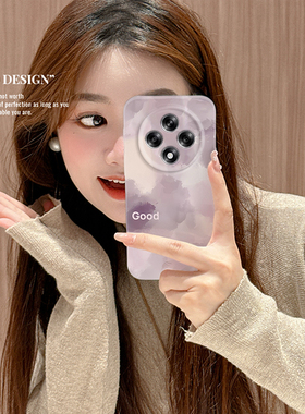 网红紫色水墨画适用OPPOA3/5G手机壳A3活力版菲林硬壳A3i/A3s/A3x男女oppoA2Pro/A2保护套oppoA1Pro潮牌A1X