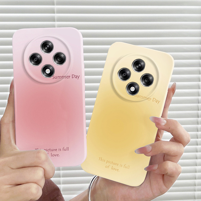 黄色渐变小清新适用OPPOA3/5G手机壳A3活力版菲林硬壳A3i/A3s/A3x男女oppoA2Pro/A2保护套oppoA1Pro潮牌A1X