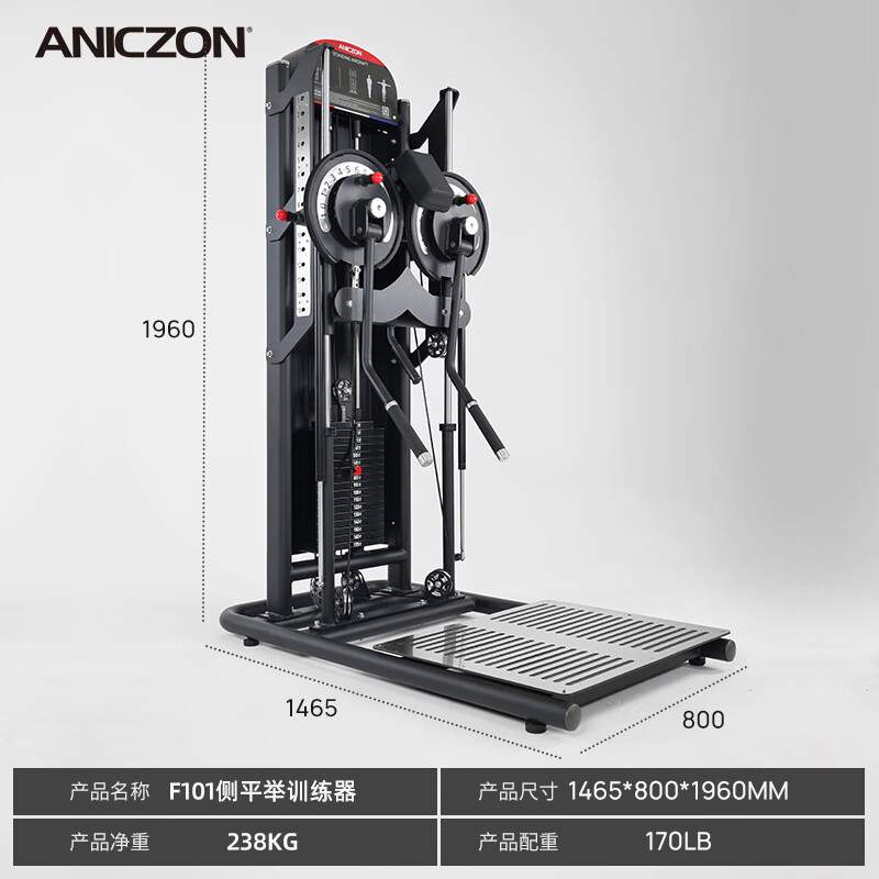 亿迈侧平举夹胸训练器综合训练器一体双臂机站立飞行机健身器材