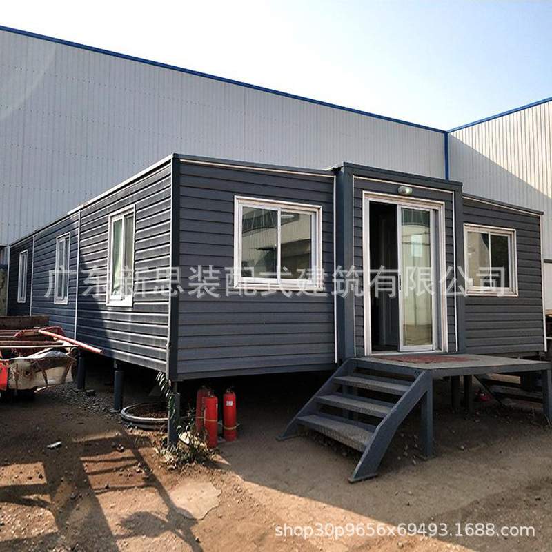 双翼折叠箱房民宿扩展集装箱房住人办公三合一带装修箱房拓展神器
