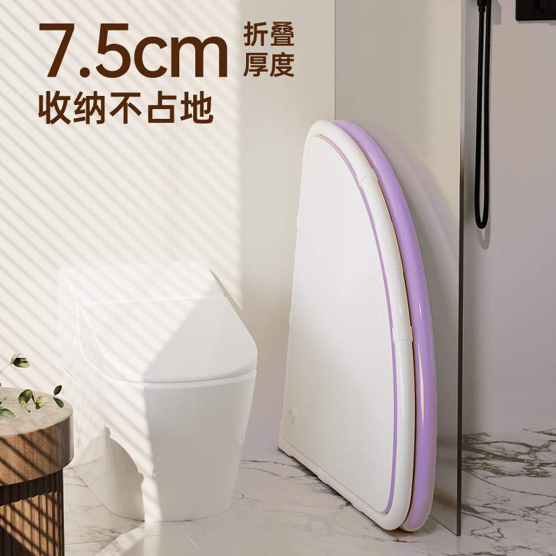 泡澡桶大人折叠三角洗澡桶家用沐浴桶转角浴缸成人淋浴房保温盖