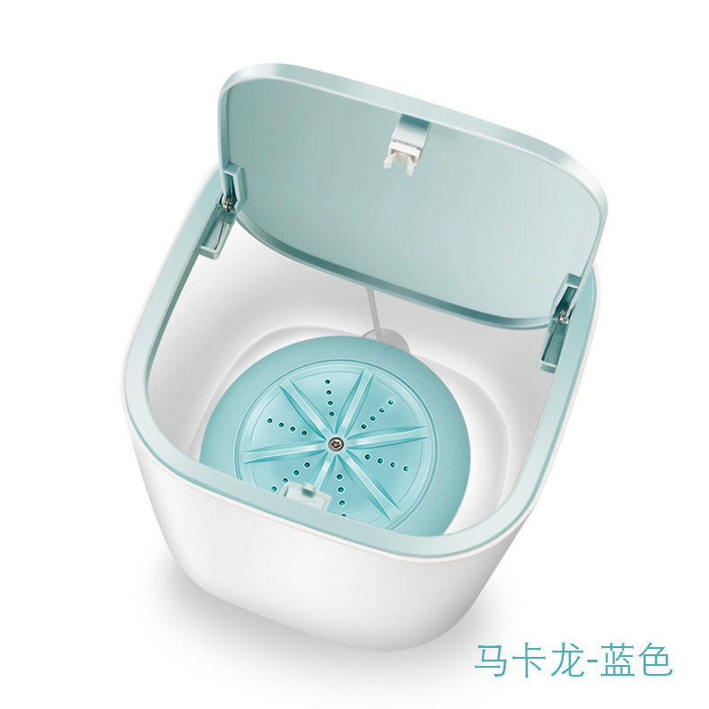迷你涡轮桌上洗衣机家用3.8升桶洗衣器USB内衣裤小型桌面洗衣机