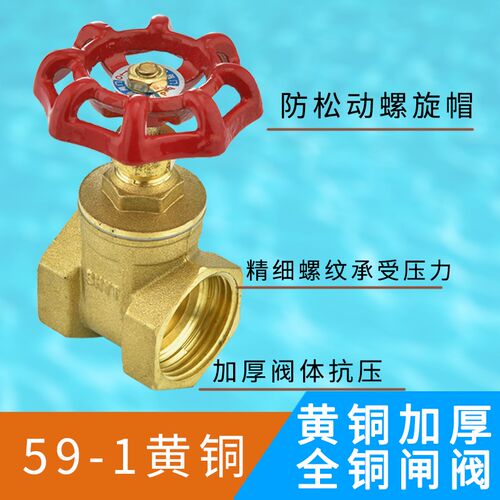 全铜闸阀开关4分6分1寸2dn15 20 25 32 50铜闸阀自来水总阀阀门40