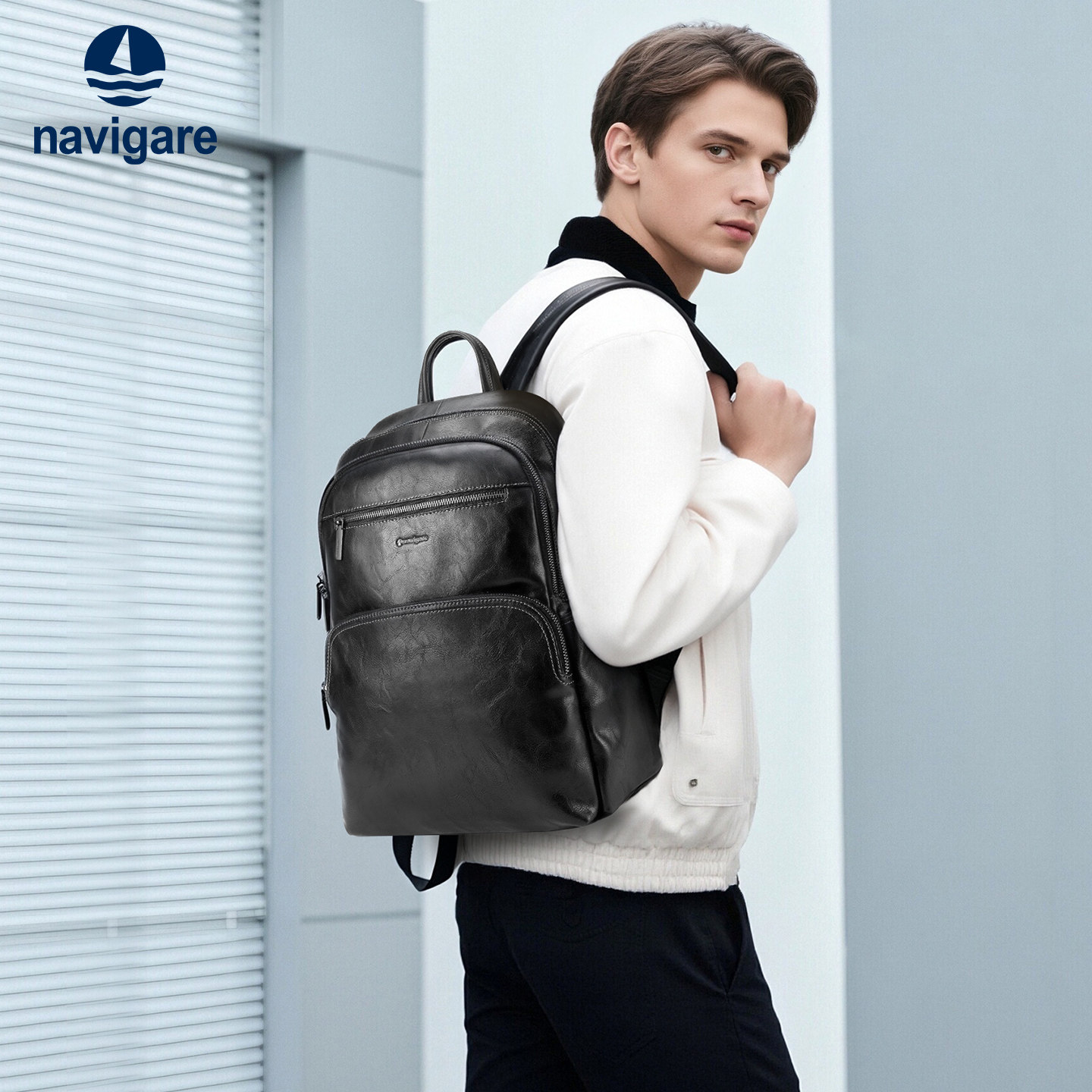 Navigare意大利小帆船新款男士双肩包电脑书包大容量通勤上班背包,箱包皮具/热销女包/男包,双肩背包,淘宝优惠券,粉丝福利购,淘宝优惠卷