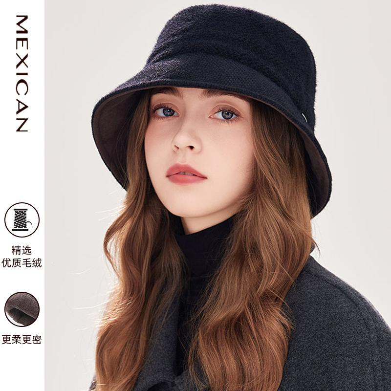 稻草人渔夫帽子女秋冬2025新款