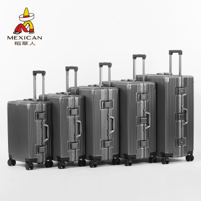 稻草人2025新款铝框行李箱拉杆箱旅行登机箱皮箱子正品官方旗舰店