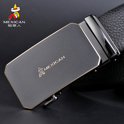 稻草人皮带男士正品真皮腰带高档牛皮商务潮2026新款年轻人裤腰带