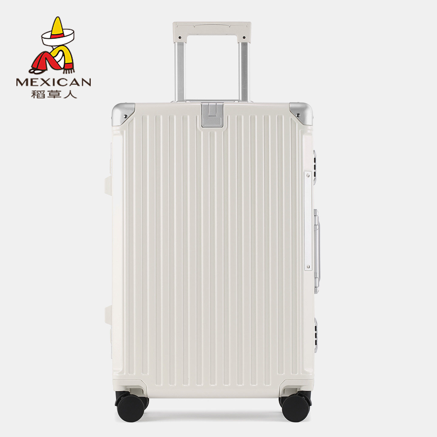 稻草人大容量行李箱拉杆女结实耐用2025新款加厚密码铝框旅行皮箱