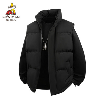 棉服马甲男加厚保暖外穿背心坎肩