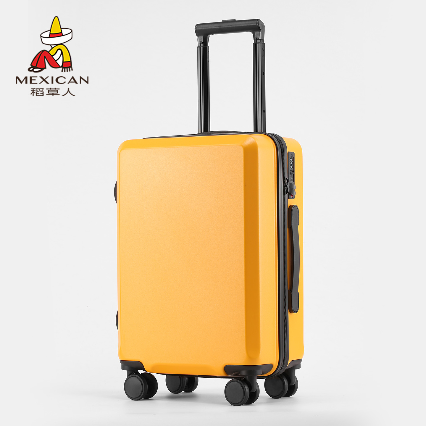 稻草人2025新款小型登机拉杆行李箱女大容量密码旅行箱男女皮箱子