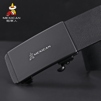 稻草人皮带男士正品真皮高档牛皮无牙内穿式2026新款年轻人裤腰带