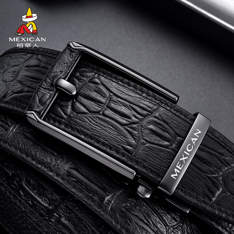 稻草人男士皮带自动扣