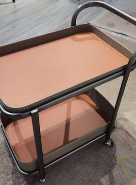 L7轻奢鞍皮F775J688移动沙发边小几推车茶几客厅家床用马角几头柜