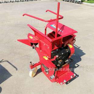手扶带米获机秸杆还车田小型玉收米收苞获割台家用单行玉米收获机