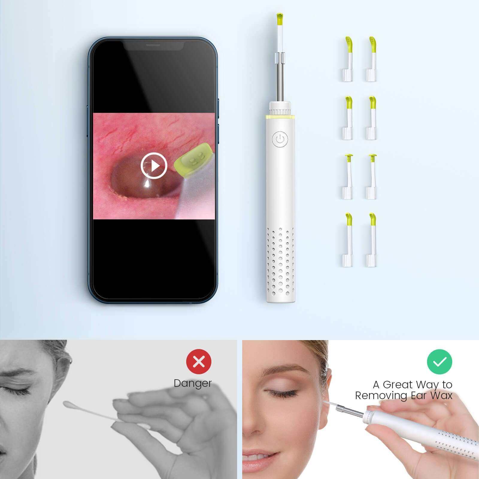 工采厂视智能发光耳勺SA39DZHA挖耳朵耳耳工具套装可视洁可采耳,电子元器件市场,其它元器件,淘宝优惠券,粉丝福利购,淘宝优惠卷