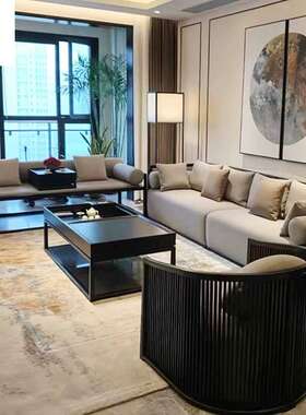 沙发家墅具SF-01新中式木意沙发禅现实代简约别客厅鸡翅木