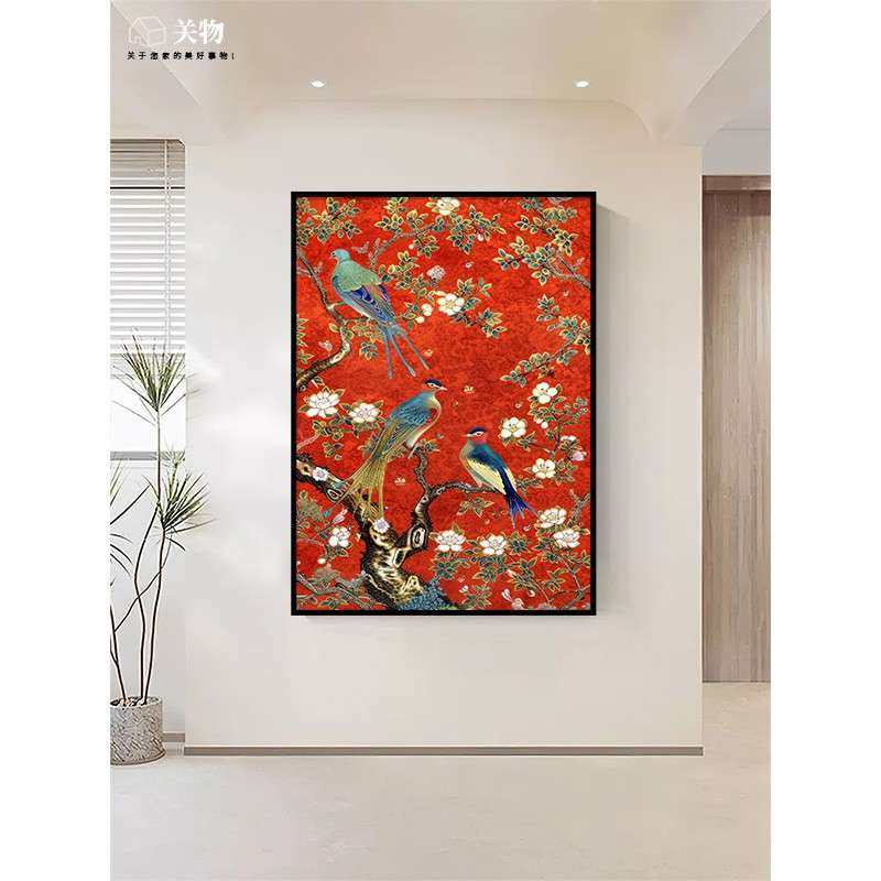 喜枝中上式602小花鸟客厅装饰画好寓意新中式玄关沙发挂画头众画,农机/农具/农膜,其它农用工具,淘宝优惠券,粉丝福利购,淘宝优惠卷
