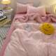 类软糯可裸睡加A厚水磨毛洗棉床单被套宿四件套舍三件212套床笠4