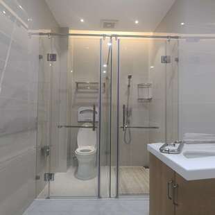 厂家4转轴铸型ST203卫生间淋装浴屏风30精件受力稳固安方便免维护